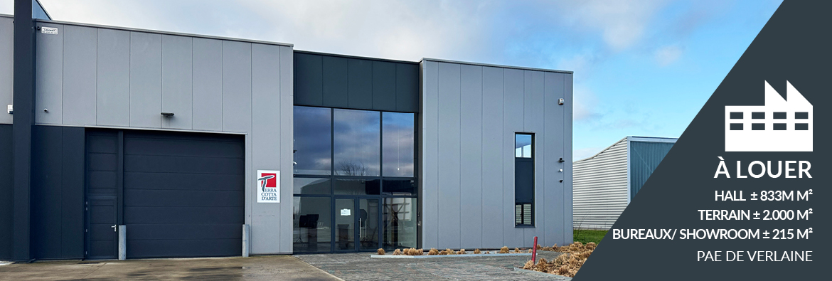 ImmoQuest - Nouveau - Bien &agrave; louer au PAE de Verlaine