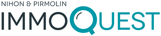Logo d'Immoquest, courtier de référence pour l'immobilier d'entreprise en wallonie