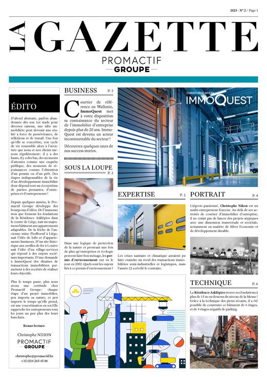 Gazette de Promactif Groupe