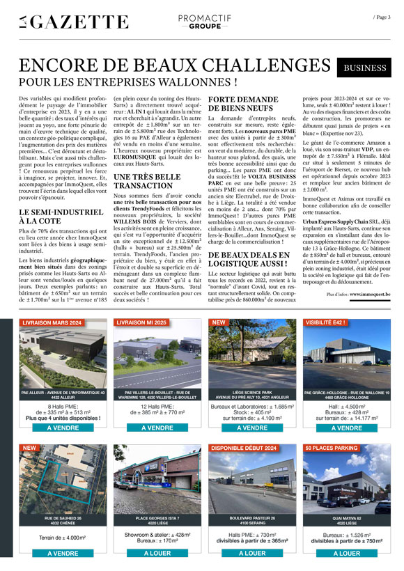 La Gazette de Promactif Groupe - Novembre 2020 - page 3