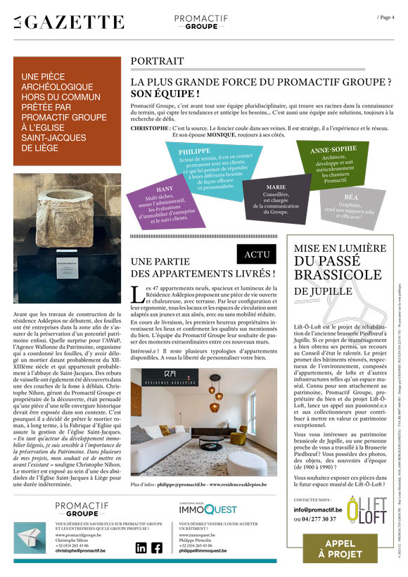 La Gazette de Promactif Groupe - Novembre 2020 - page 4