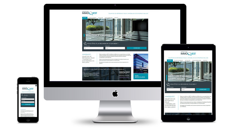 ImmoQuest présente son nouveau site internet - profitez d'une nouvelle expérience de navigation, quel que soit votre support de prédilection